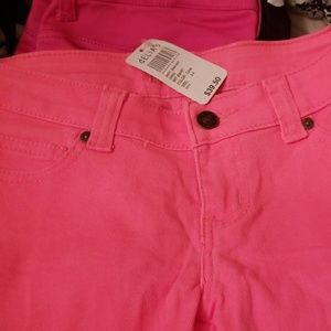 Delias nwt coral skinny jeans